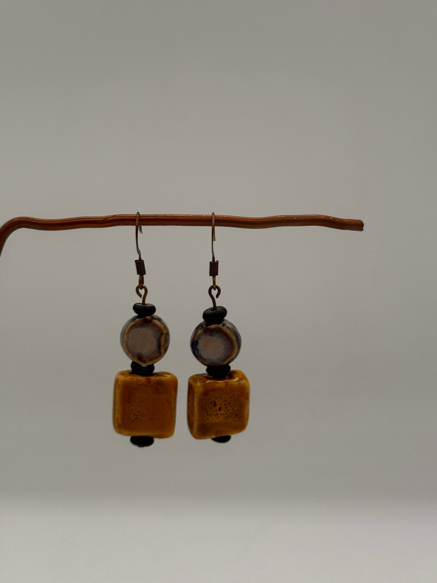 Earrings-clay beads