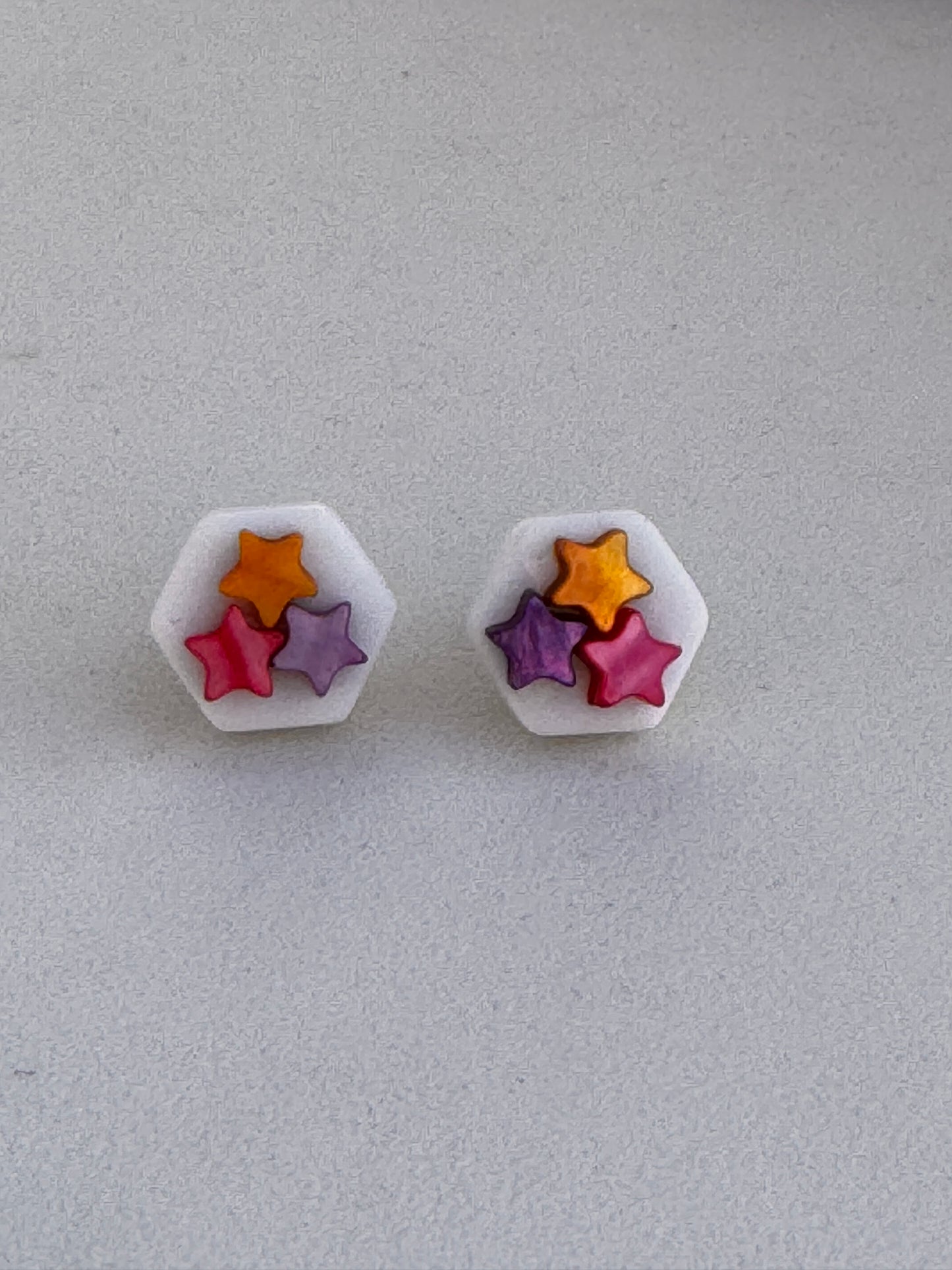 Earrings-hexagons-posts