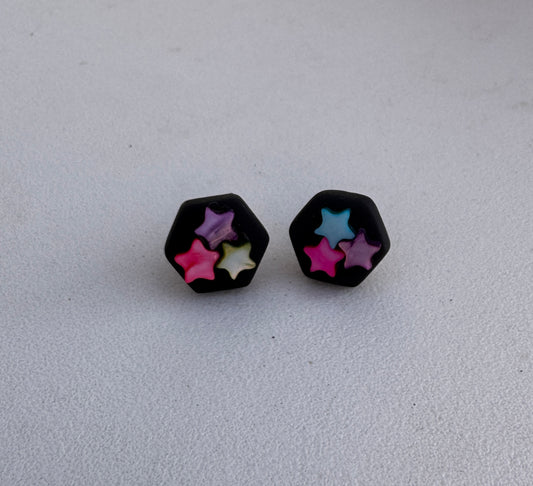 Earrings-Hexagonal stars