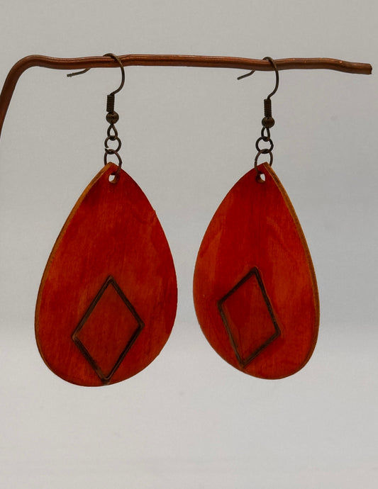 Earrings-wood