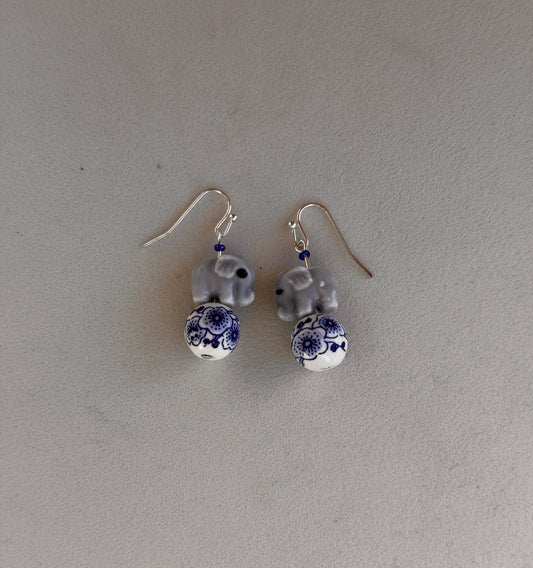 Earrings-elephants