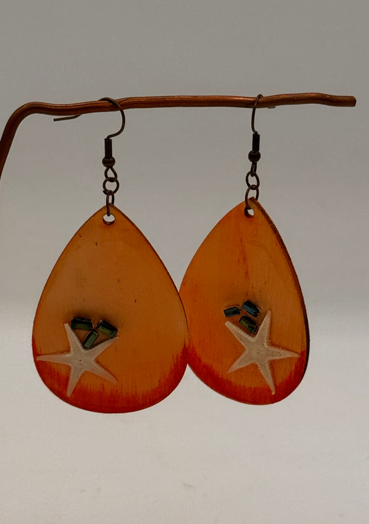 Earrings-wood