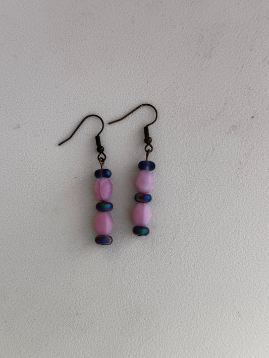 Earrings-glass beads