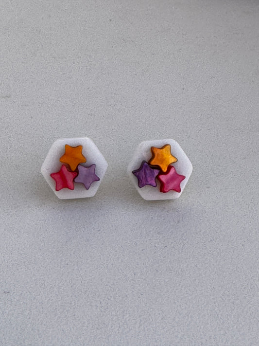 Earrings-hexagons-posts