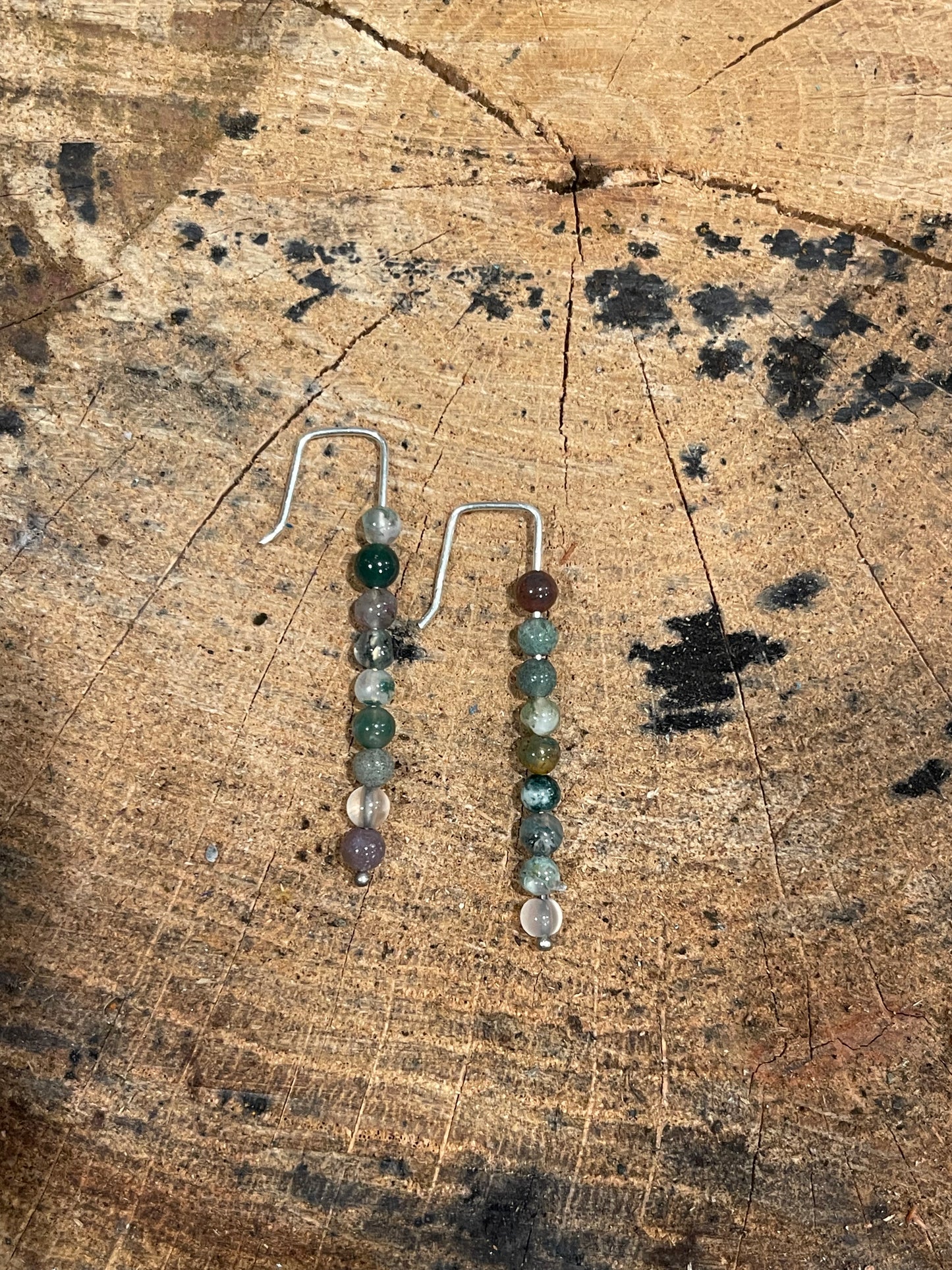 Earrings - Agate