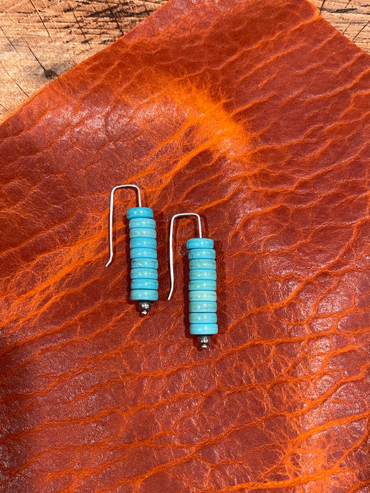 Earrings-turquoise stone