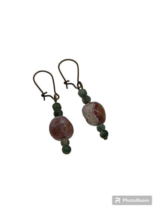 Earrings-Ocean Jasper