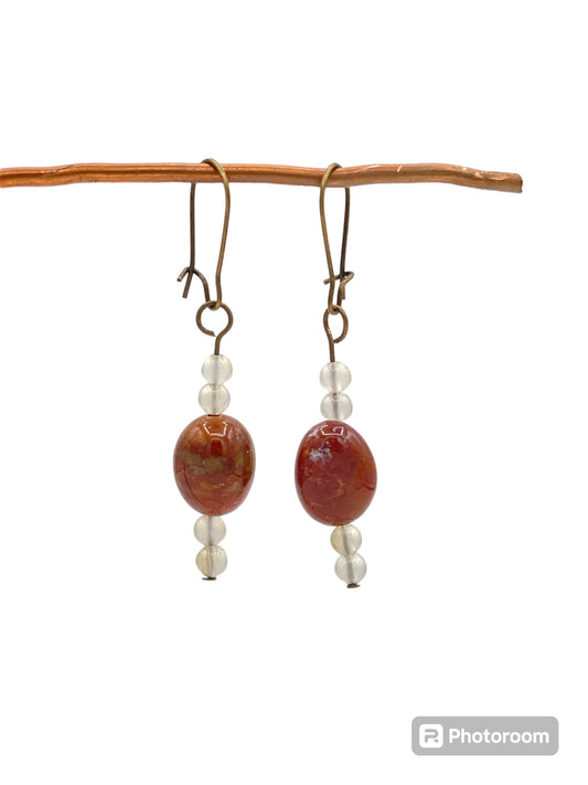 Earrings-Ocean Jasper