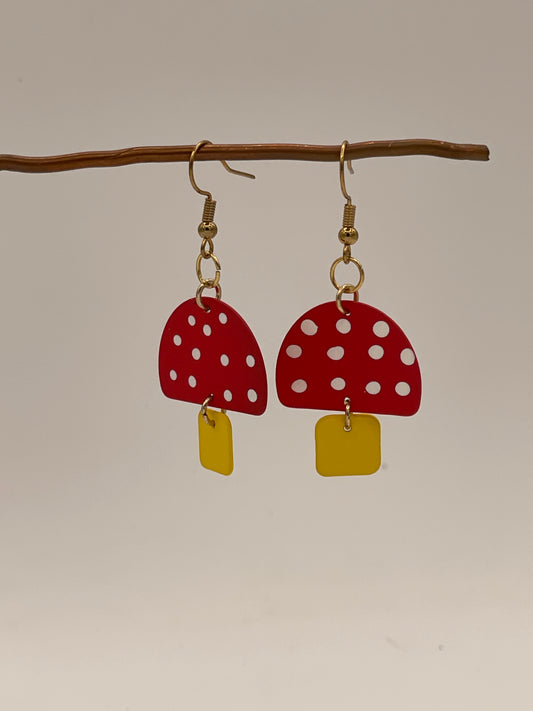 Earrings-mushrooms