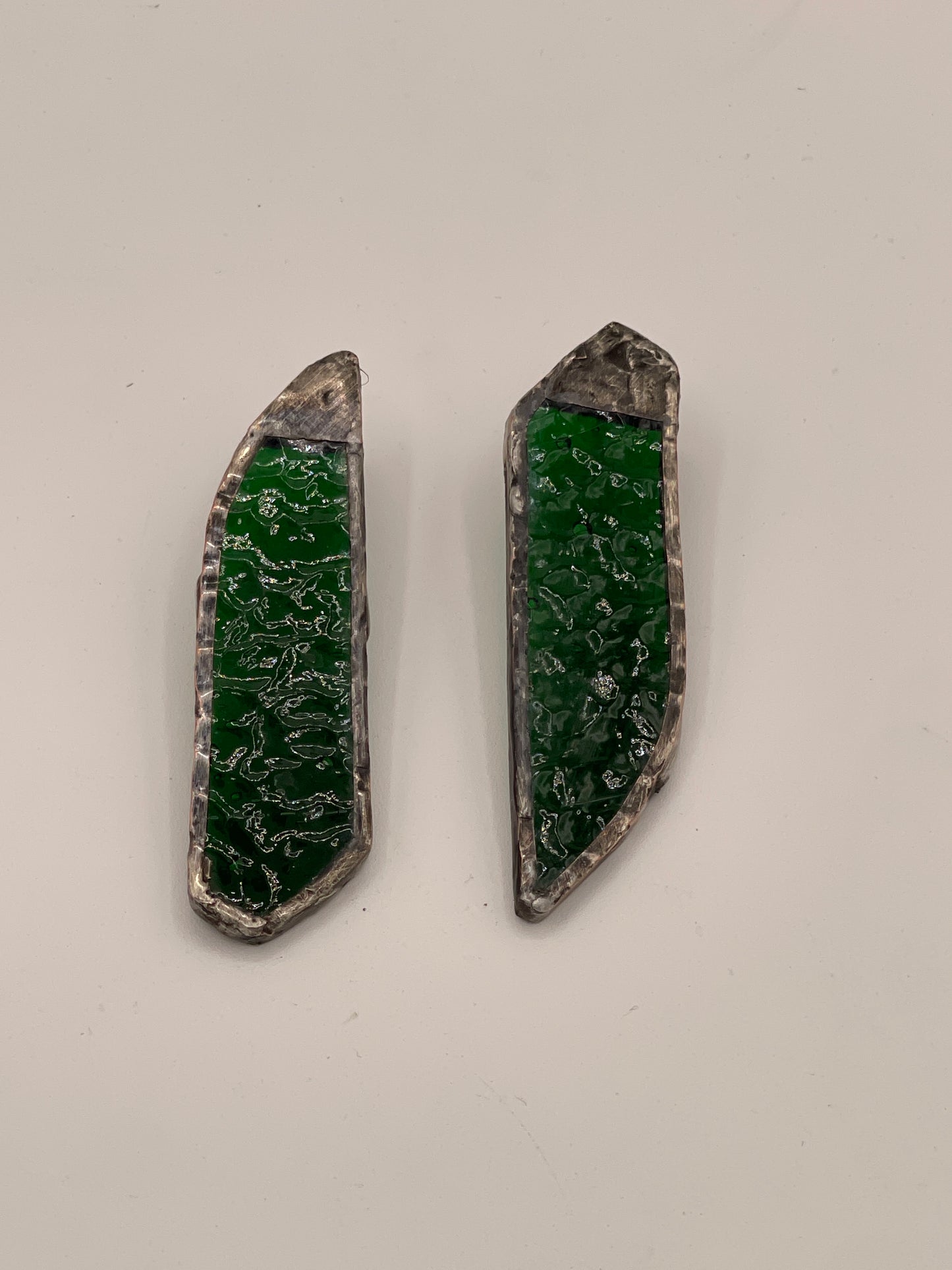 Earrings-stained glass