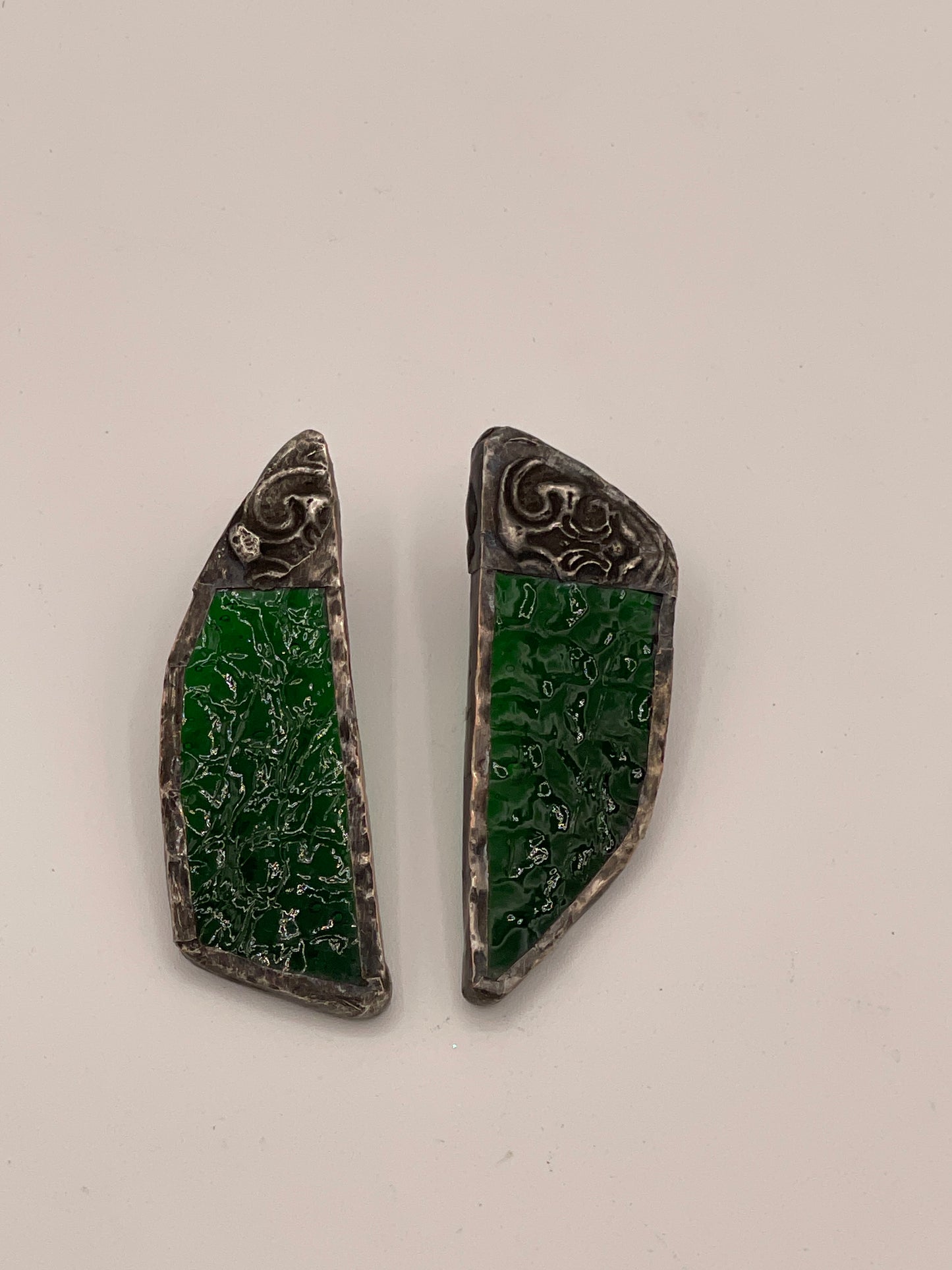 Earrings-stained glass