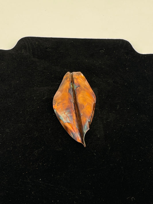 Pendant-copper leaf