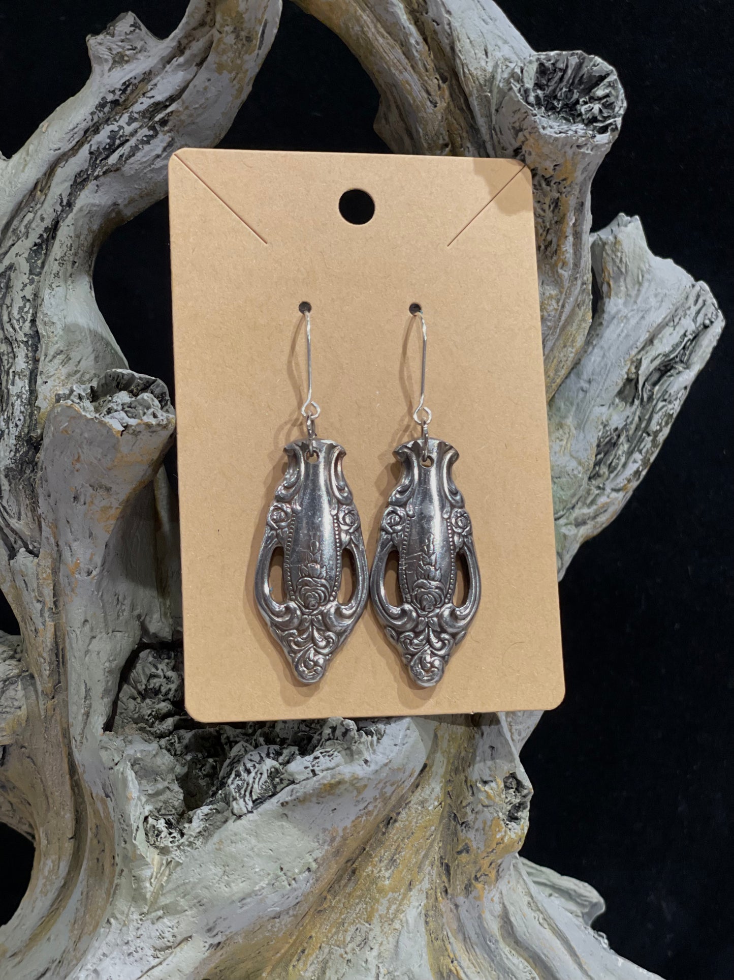 Earrings-vintage silverware