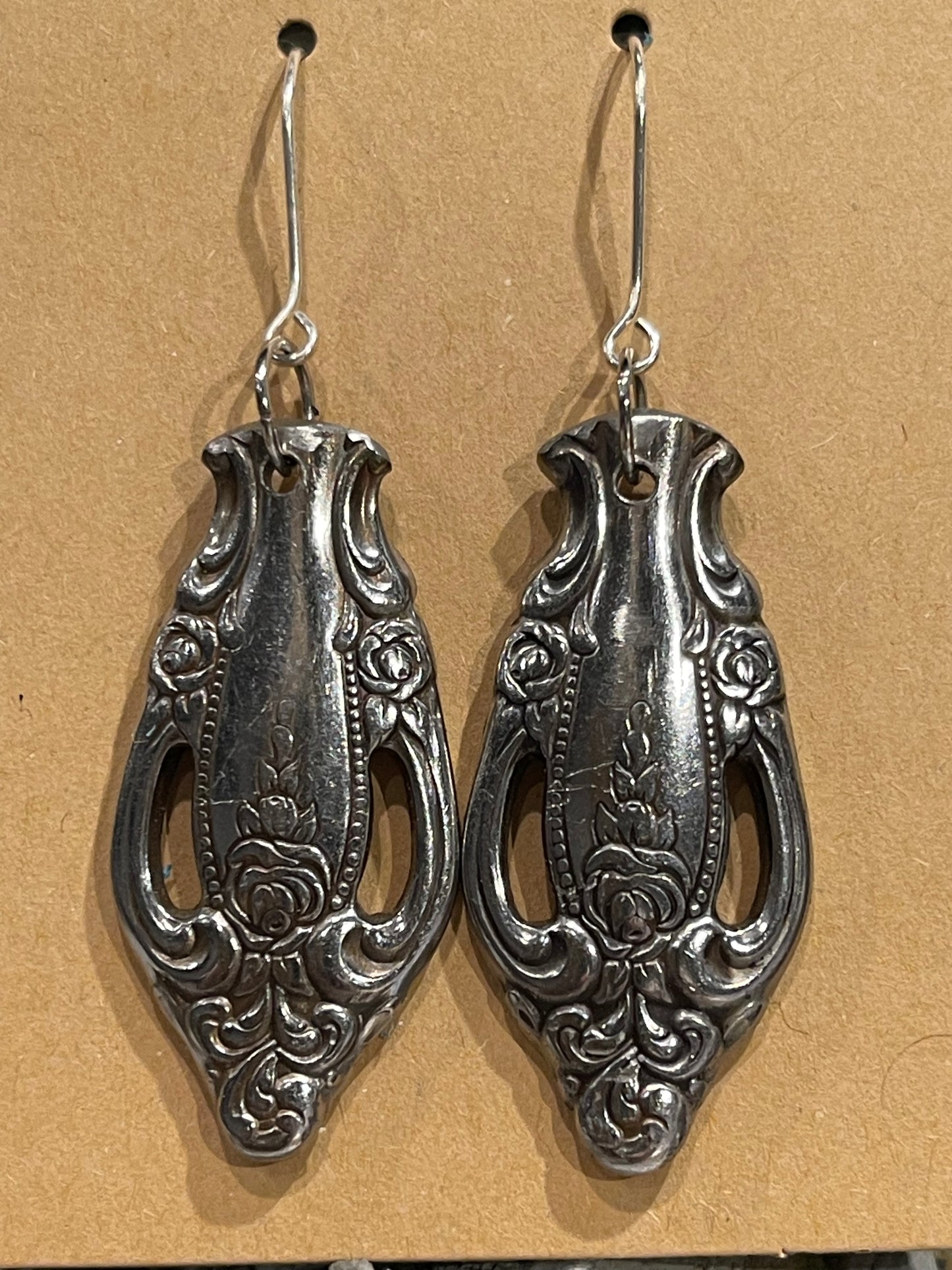 Earrings-vintage silverware