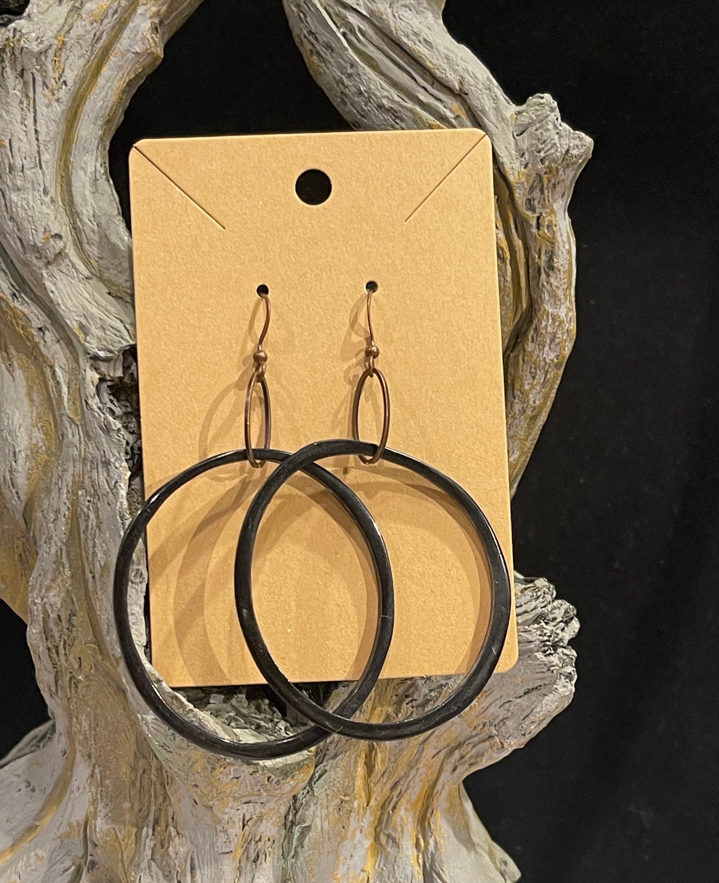 Earrings Ankole Horn hoops simple