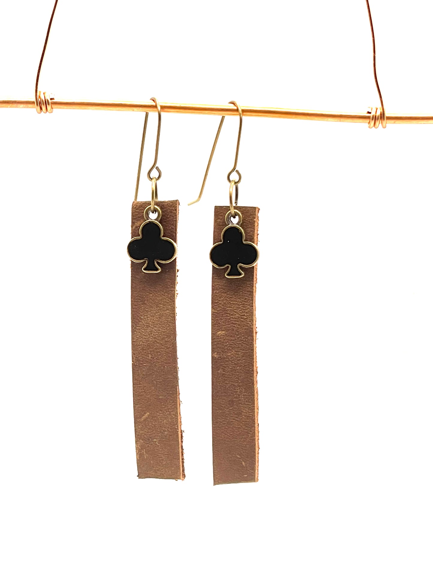 Earrings-leather/club