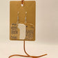 Earrings-mixed media collage