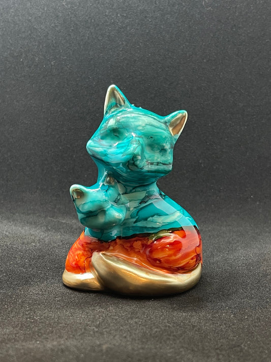 Ceramic figure-Fox-desert vista