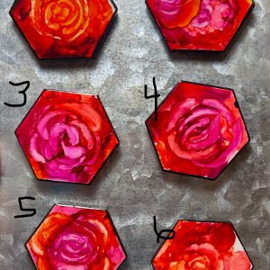 Magnets – red roses