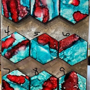 Magnets – turquoise and red