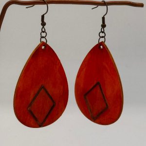 Earrings-wood