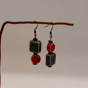 Earrings-clay beads