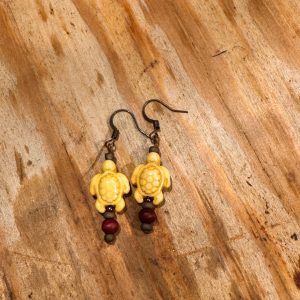 Earrings-turtle-yellow