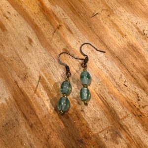Earrings-glass beads