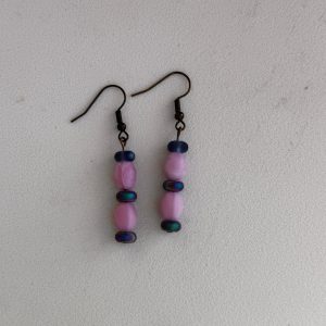 Earrings-glass beads