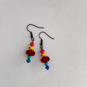 Earrings-glass beads
