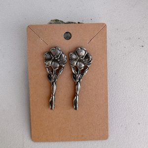 Earrings-pansies ￼