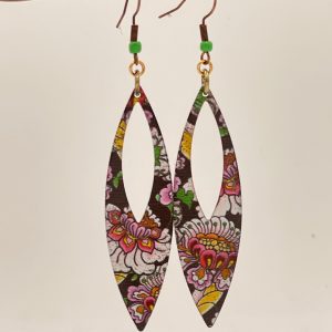 Earrings-metal/floral