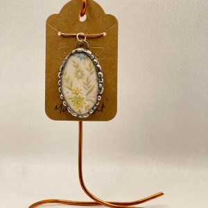 Pendant - Upcycled China-Floral