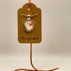 Pendant - Mixed Media-Rose