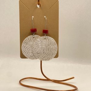 Earrings Round rose.