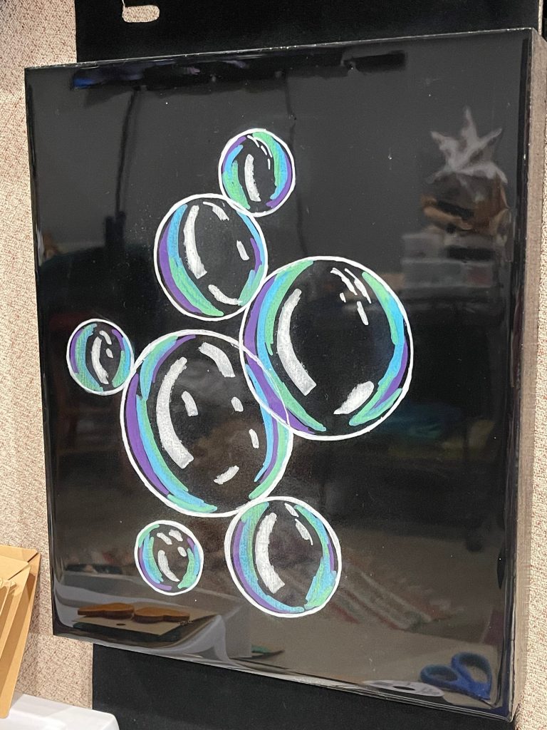 Art-wood board bubbles