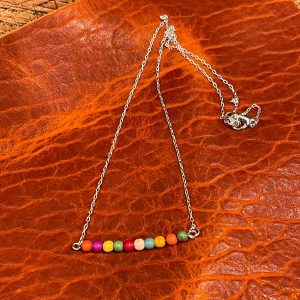 Necklace- wagnerite stone